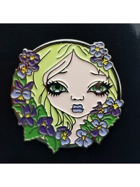 Jasmine Becket Griffith Strangeling Shakespeare’s Garden II: Violets Enamel Pin